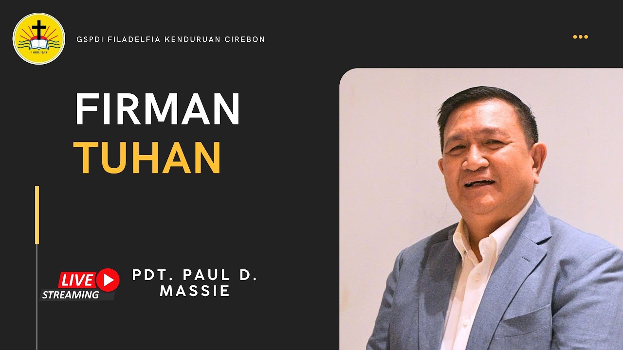 Ibadah Umum 1 (Pdt Paul D. Massie) 01 Maret 2026 - GSPDI Filadelfia [Fila Kenduruan]