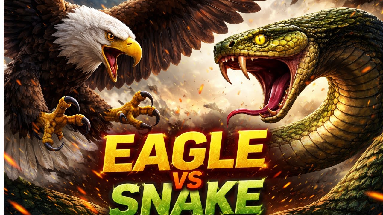 Eagle vs Snake: A Precision Hunt in the Indian Forest
