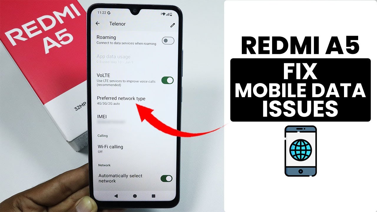 How to Fix Mobile Data Issues in Redmi A5 - Solve Mobile Data Problem