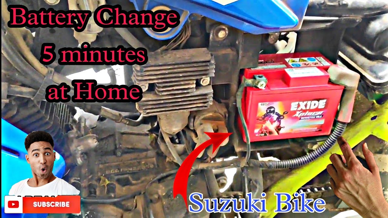 Battery Change 5 minutes At Home Suzuki Gixxer Sf Bike ABS || Exide Battery Easy to change