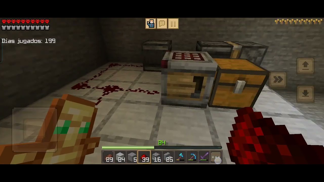 crafting and building gameplay 328. (dia 198 a 199). (muerte permanente).