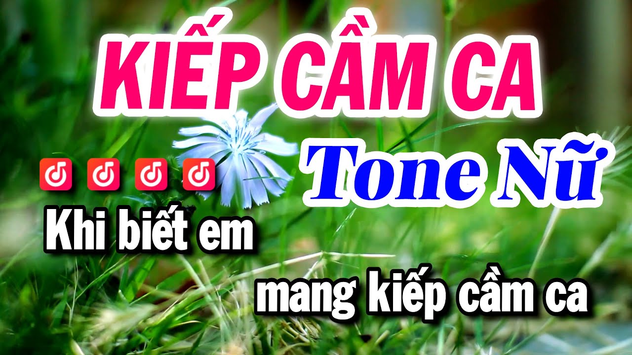 Karaoke Kiếp Cầm Ca Tone Nữ Beat Phối Mới Hay Nhất | Karaoke Tuyết Nhi