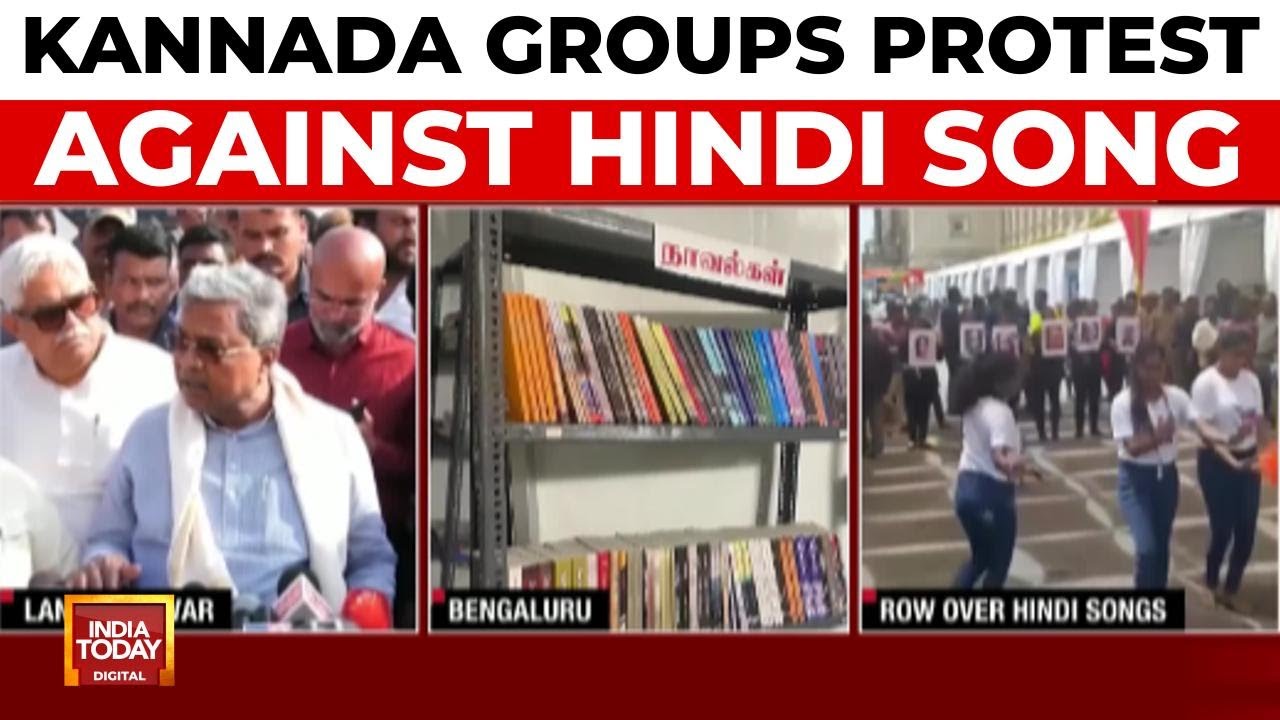 Language Row Erupts In Karnataka As Pro-Kannada Groups Protest Against Hindi Song | India Today
