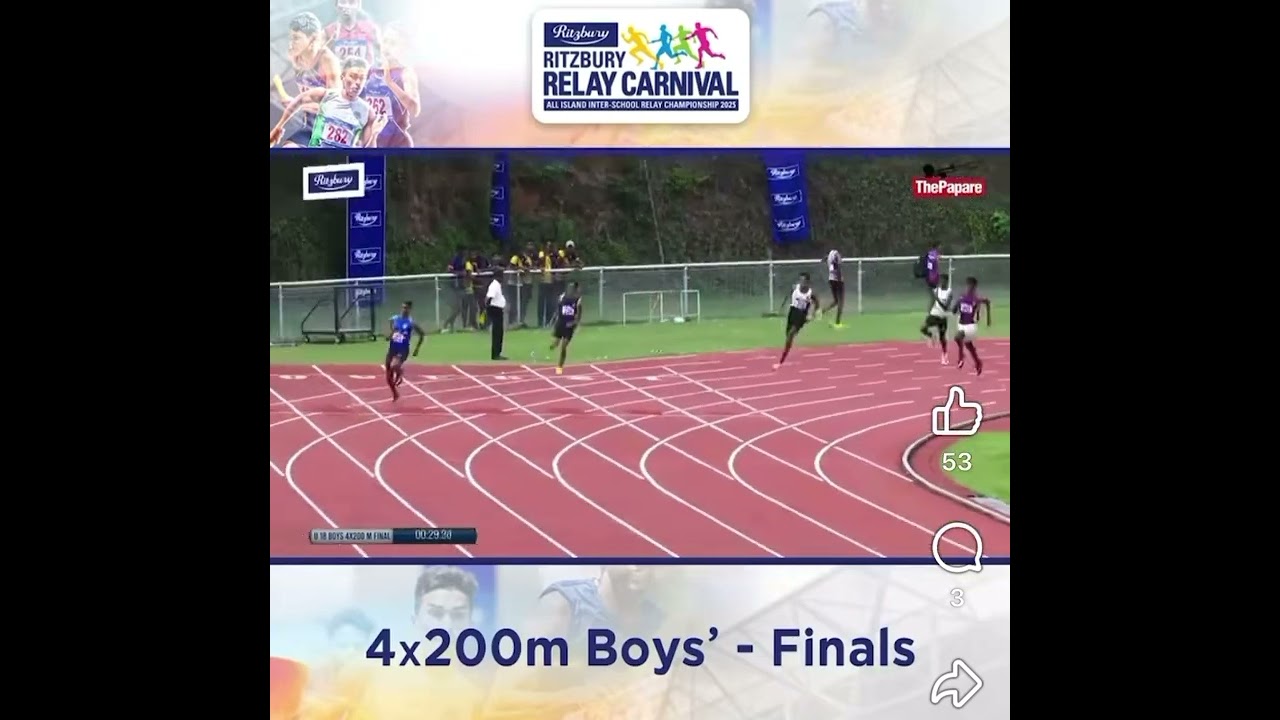 Under 18 200m x 4 Final - First Place #St Joseph Vaz College -The Ritzbury Relay Carnival 2025