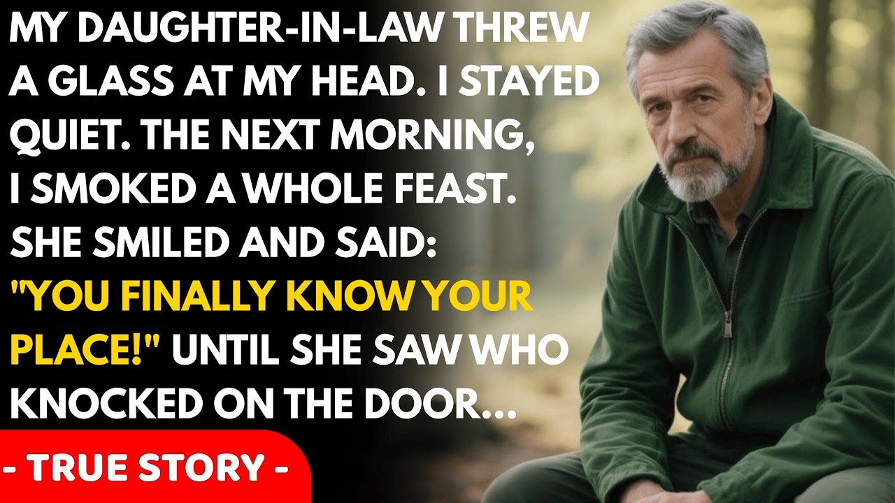 My daughter-in-law threw a glass at my head. I said nothing. The next morning, I cooked her a feast.