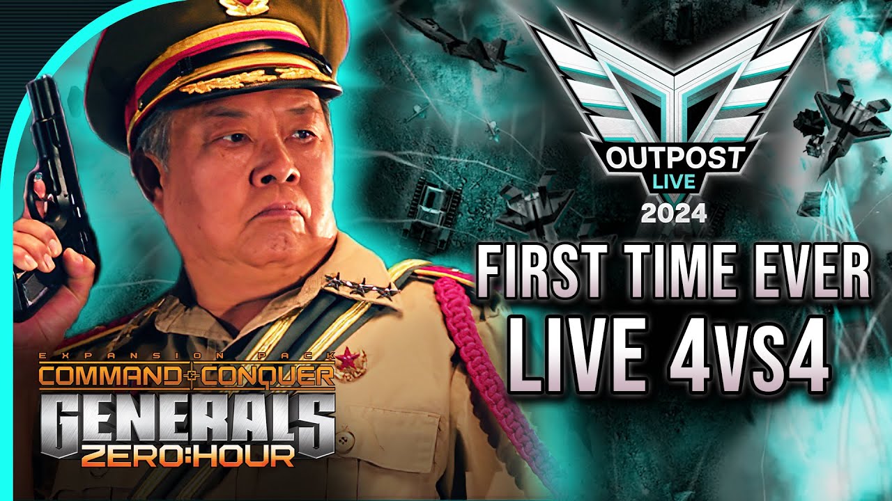 Outpost Live 2024 First Time Ever €200 4vs4 Challenge | C&C Generals Zero Hour