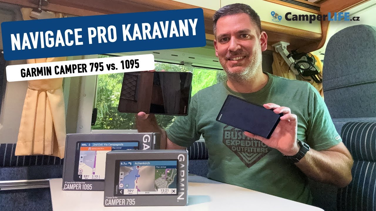 Srovnání modelů: Navigace pro karavany GARMIN CAMPER 795 vs. 1095