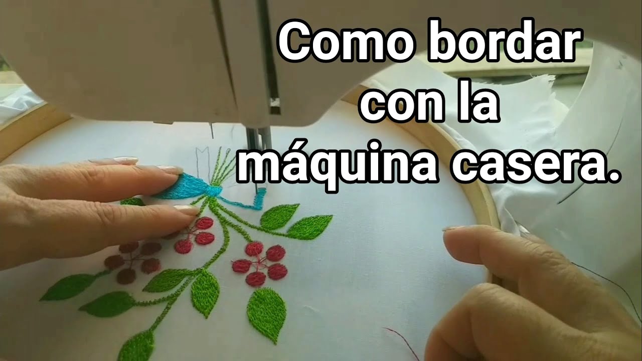 Como preparar  la maquina casera para empezar a bordar.
