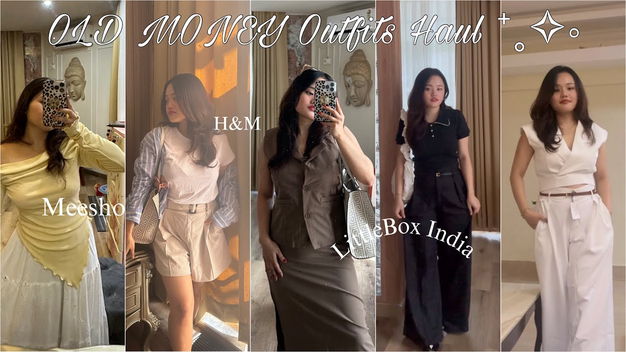 Old MONEY Aesthetic outfits on a Budget| Haul| Meesho| H&M| LittleBox India