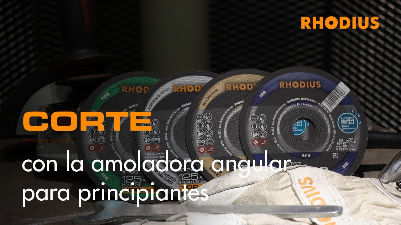 Corte con la amoladora angular para principiantes