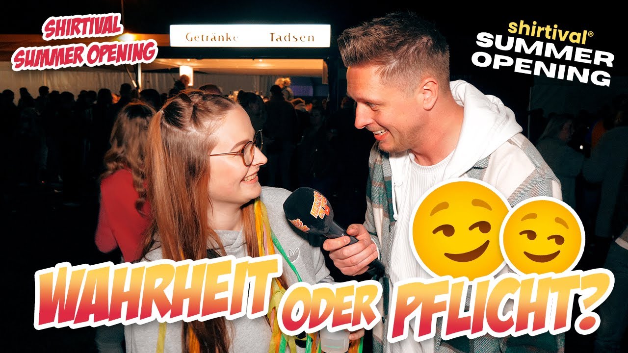 WAHRHEIT oder PFLICHT? 😏😏 Straßenumfrage SHIRTIVAL SUMMER OPENING Arlewatt