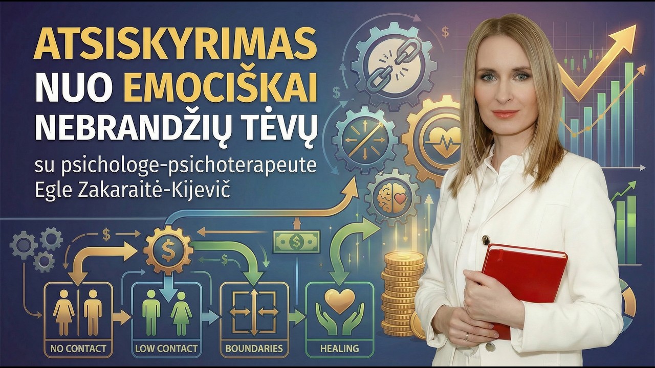 Atsiskyrimas nuo emociškai nebrandžių tėvų su psichologe-psichoterapeute Egle Zakaraite-Kijevič
