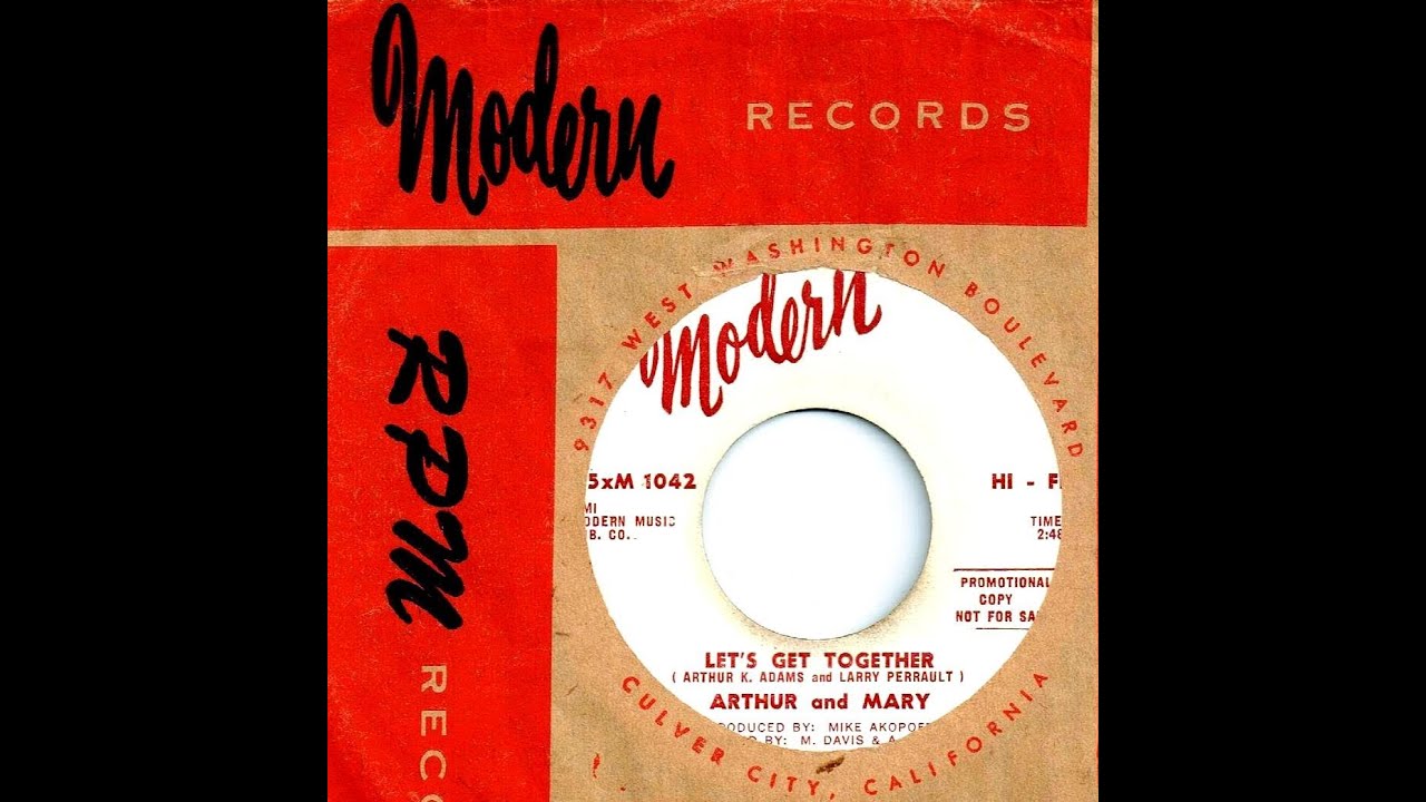 Arthur and Mary (Edna Wright) - LET'S GET TOGETHER (Gold Star Studio)  (1967)
