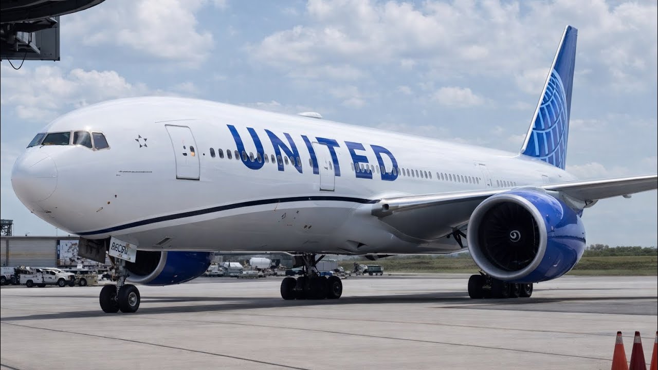 ✈️🇺🇸 B777 DE UNITED EN EL AEROPUERTO INTERNACIONAL 🛬🔥