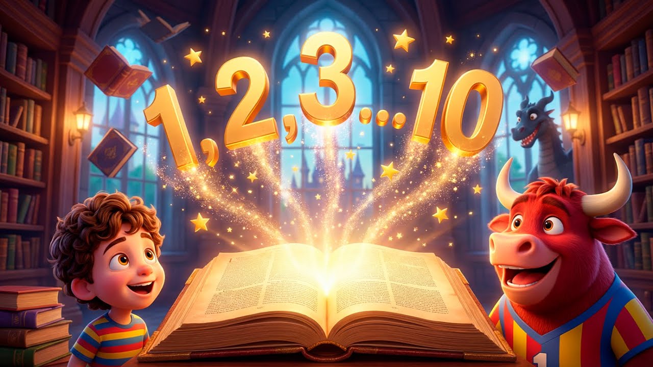 Aprende los NÚMEROS del 1 al 10 🔢 Biblioteca Mágica con Tomy y Tory