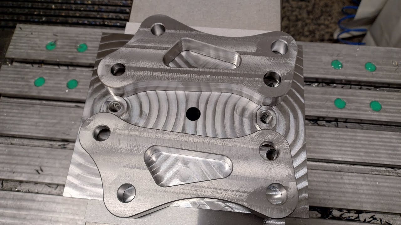 cnc diy, 1.2738 HH steel, fixture/przyrząd + adapter part 2