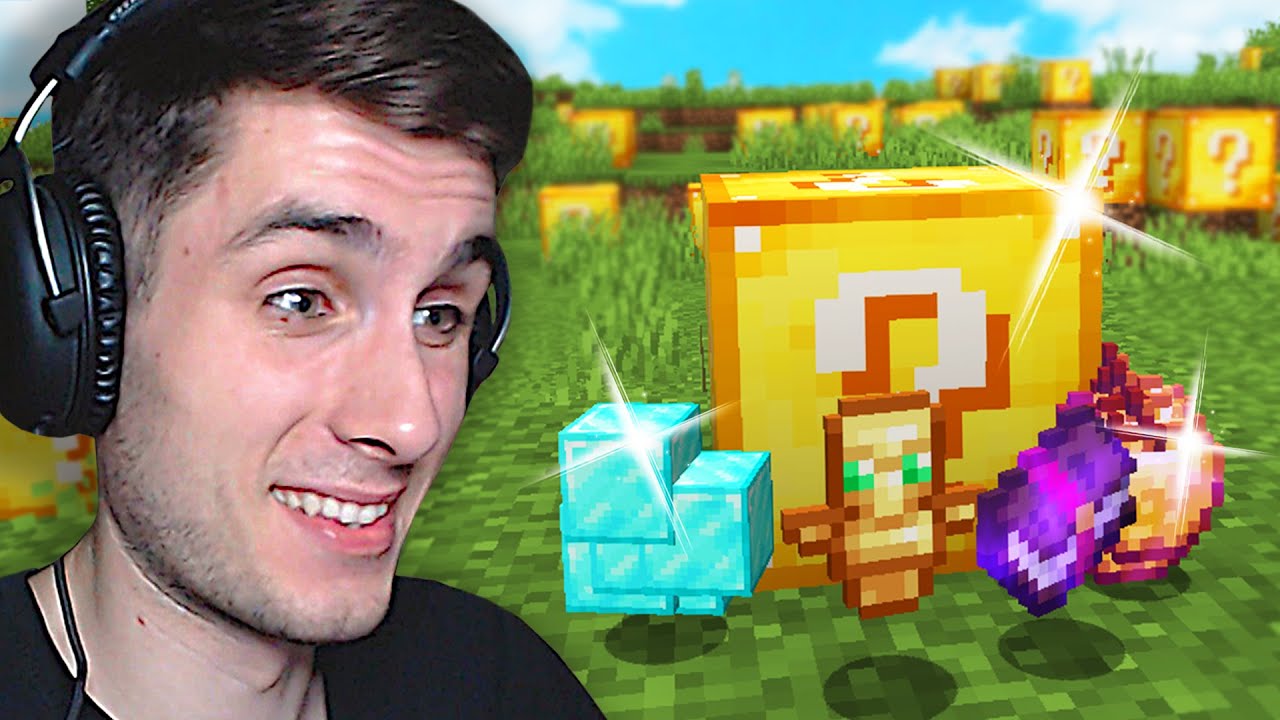 Minecraft, Bet Lucky Blokai Krenta Iš Dangaus!