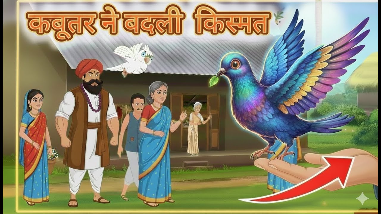 Gareeb Budhiya aur Jadui Kabootar: चमत्कारिक कहानी | Best Moral Story | Hindi Cartoon