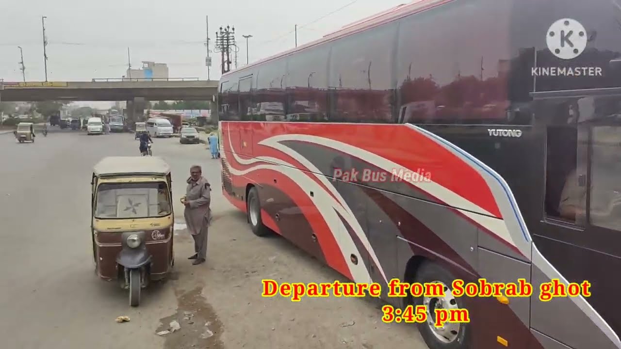 Karachi to Kaloor kot | Adil Shah Coach new Yutong Nova part 1 | Mazy dar video