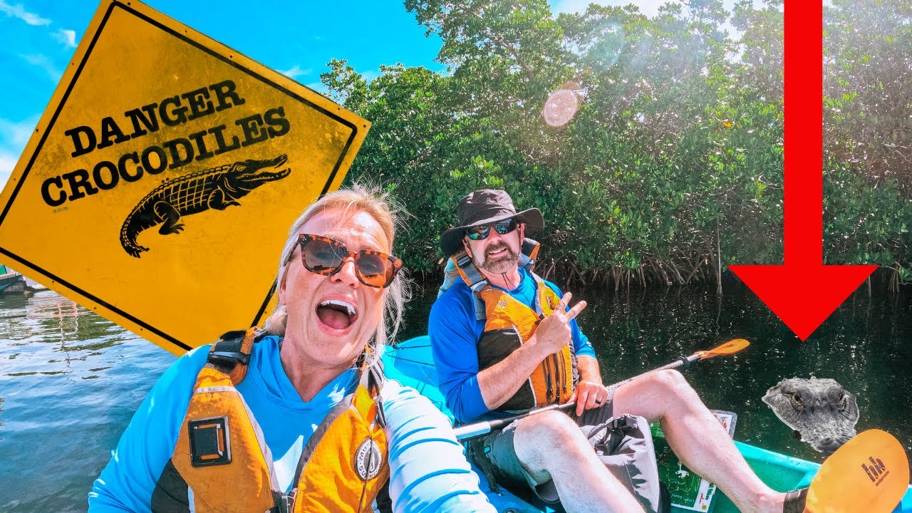 Kayaking With CROCODILES// Key Largo // John Pennekamp State Park