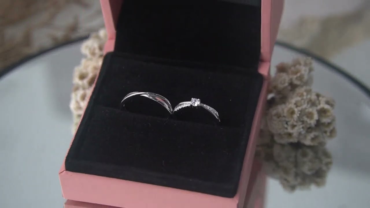 DVSRC20003943BC W  Cincin couple Perak Asli 925 Wanita Sterling Silver