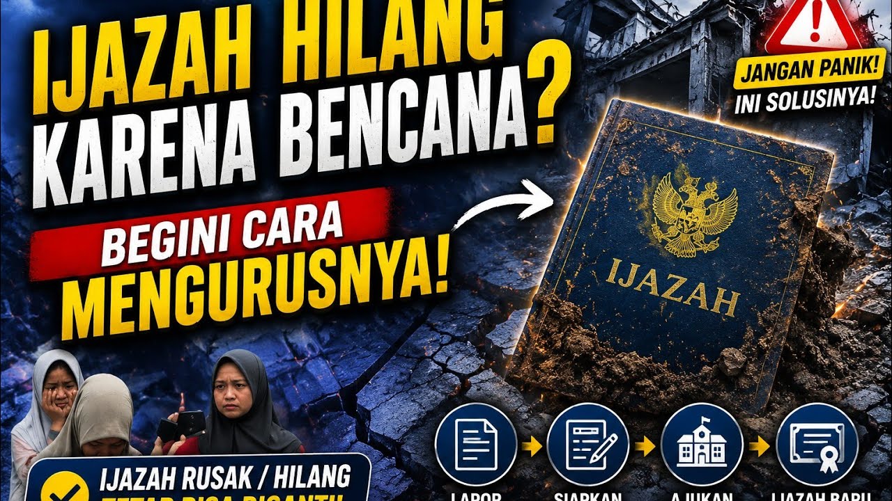 cara urus ijazah hilang atau rusak tahun 2025