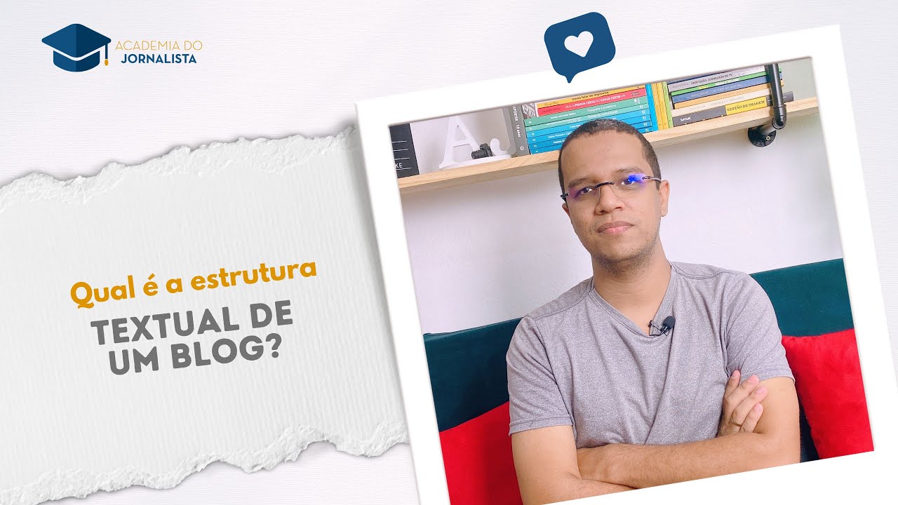 Qual é a estrutura textual de um Blog?