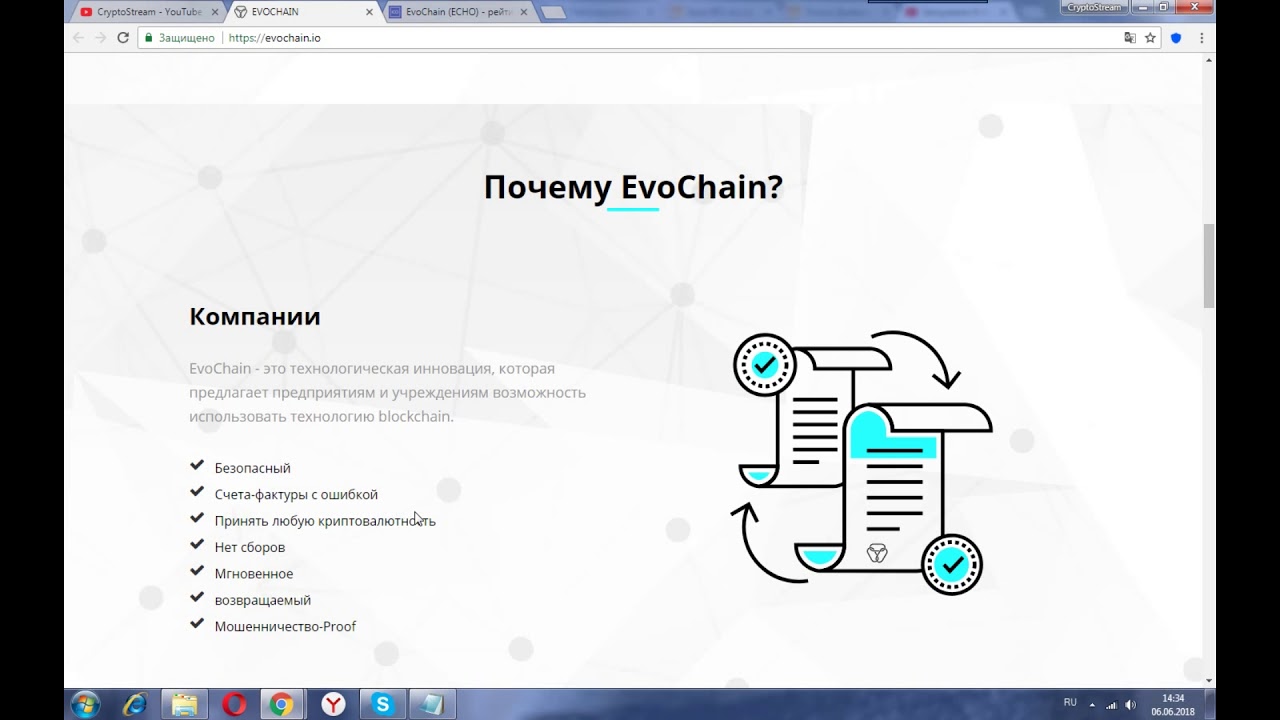 EVOCHAIN - оплачивайте криптовалютой в любом месте, где принимают карты VISA