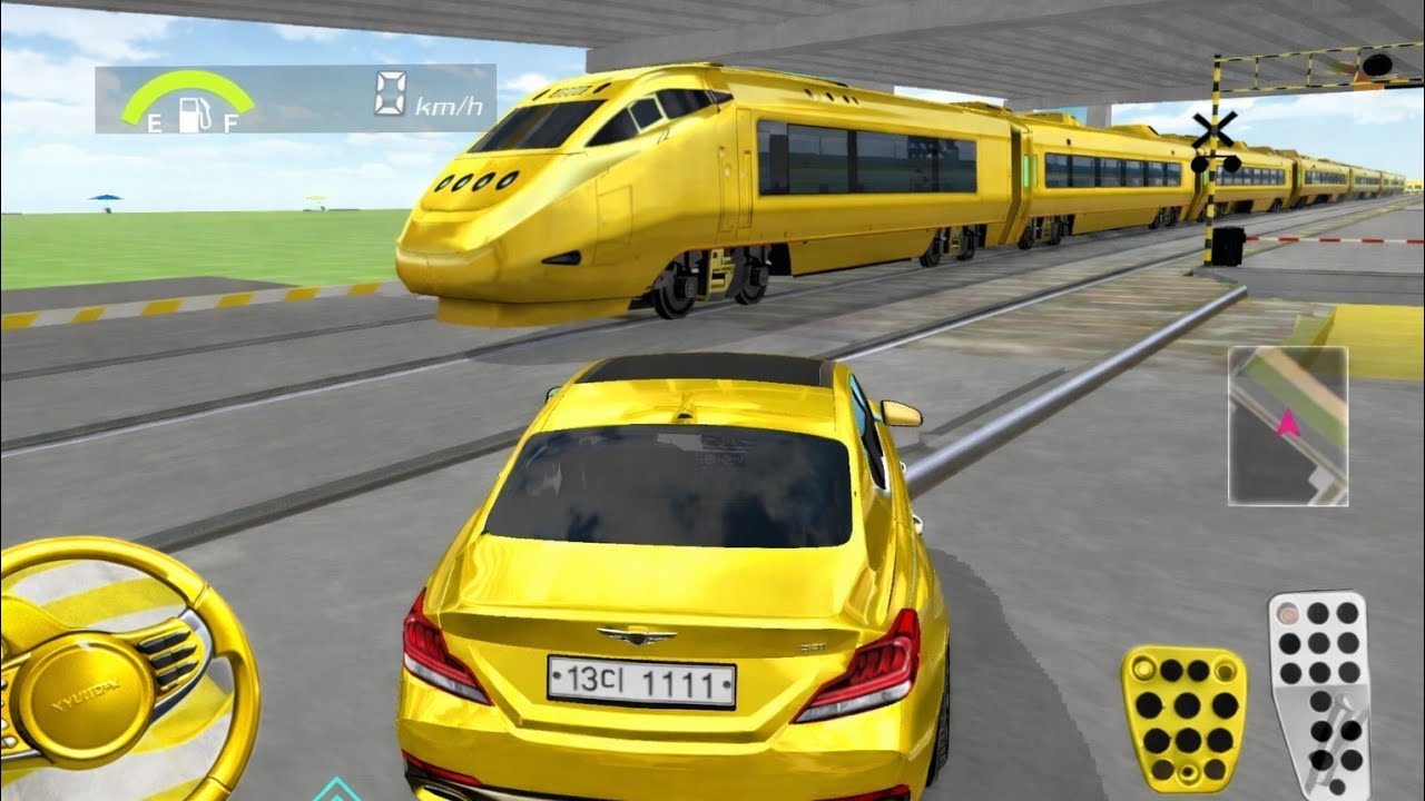 New Golden Mercedes VS Golden Bullet Train - 3 D Driving Class 2026 - Driving Android Gameplay