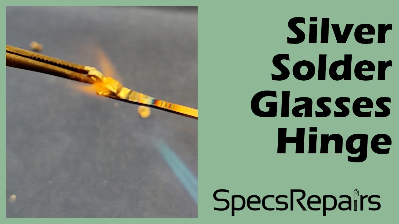 Silver solder metalic glasses hinge. Ασημοκόλληση σαρνιέρας σε μεταλλικό σκελετό οράσεως