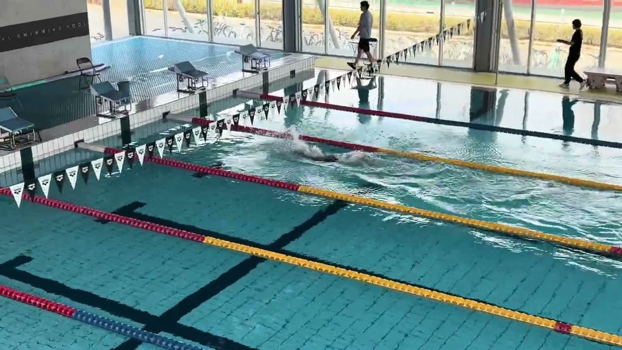 3月山学選手権  笹原琉愛  女子100mバタフライ