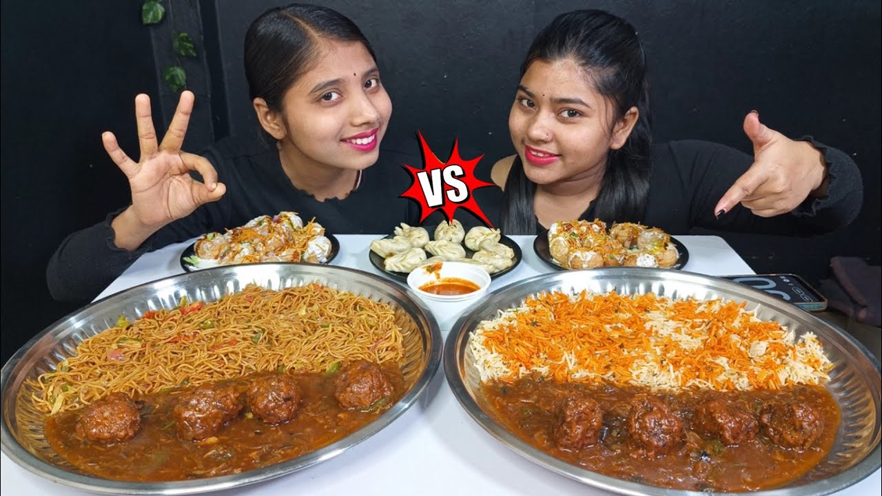 Eating Challenge Indian Street Food | Golgappa, Momos, Dahipuri,Chow Mein, Manchurian|Food Challenge