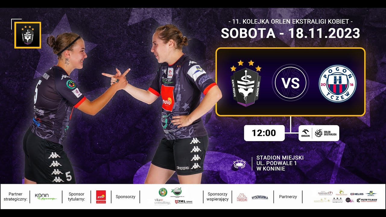 11. kolejka Orlen Ekstraligi kobiet, KKPK Medyk POLOmarket Konin - KS Pogoń Dekpol Tczew