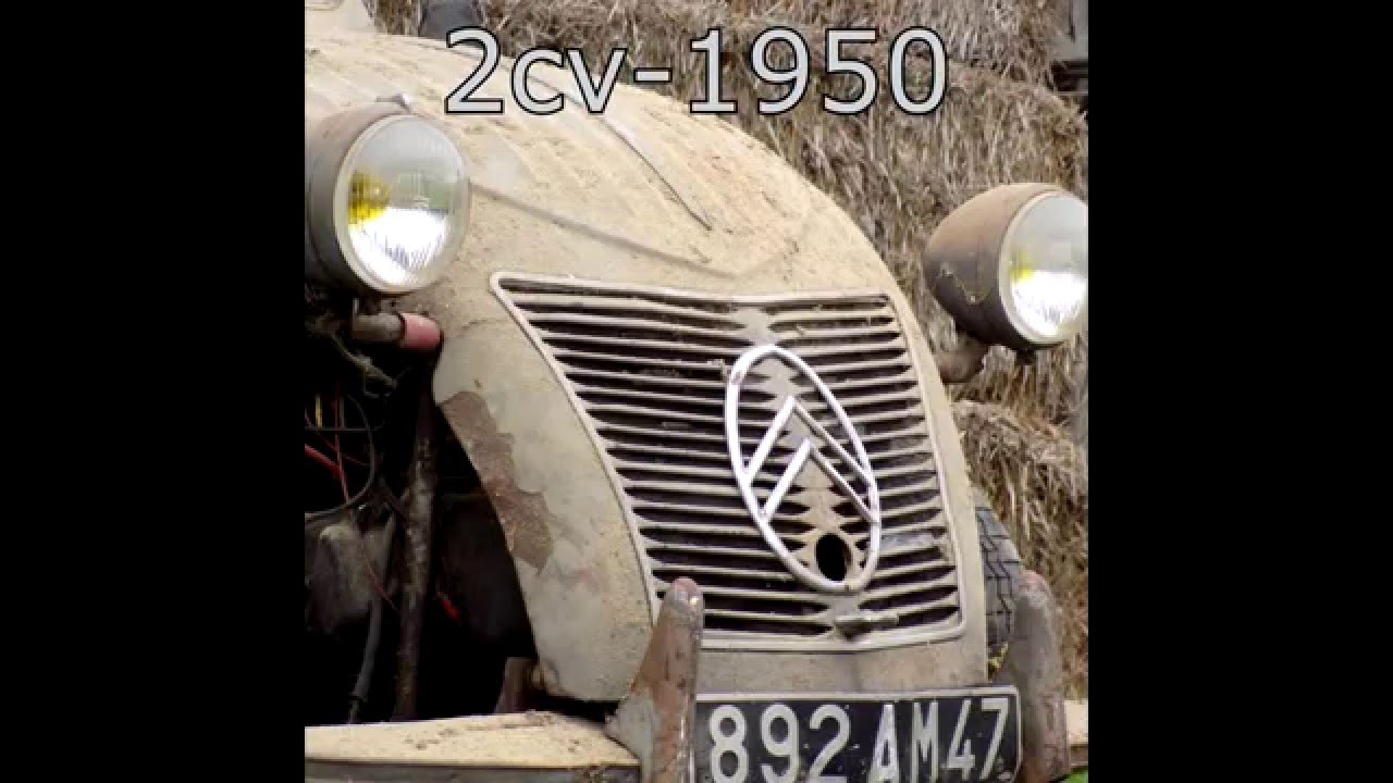 Sortie de grange - 2cv 1950