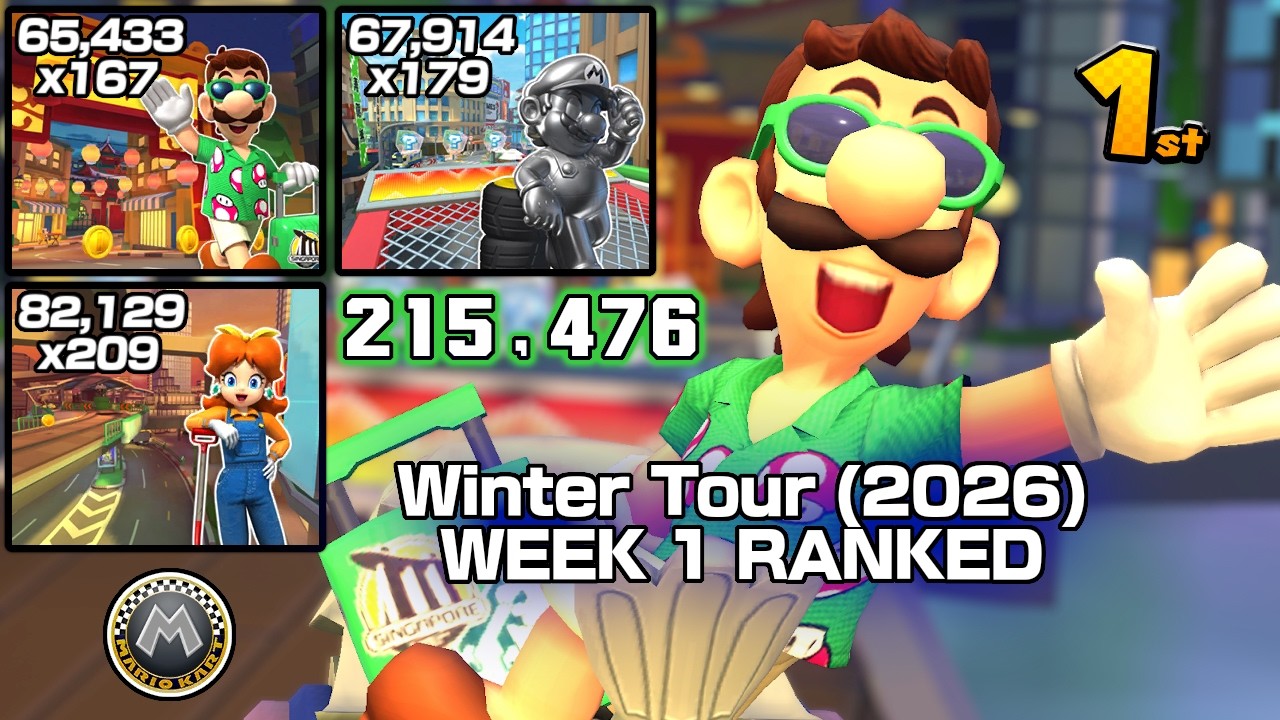 ALMOST FORGOT... | Mario Kart Tour | Winter Tour (2026) Week 1 Ranked Cup (215k)