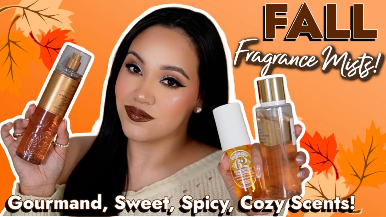 MY TOP MUST HAVE FALL BODY MISTS 2023! 🍂GOURMAND, COZY, SWEET, SPICY, CREAMY SCENTS 🍁 | AMY GLAM 🤎