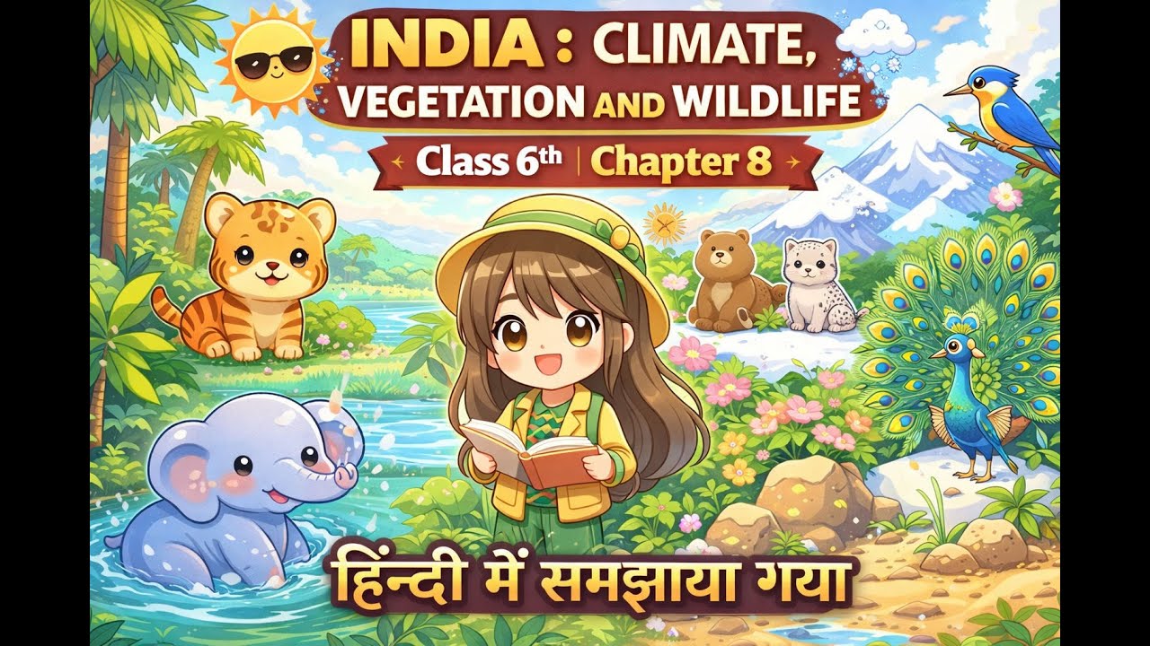 India: Climate, Vegetation and Wildlife | Class 6 Geography Chapter 8 | Explained in Hindi
