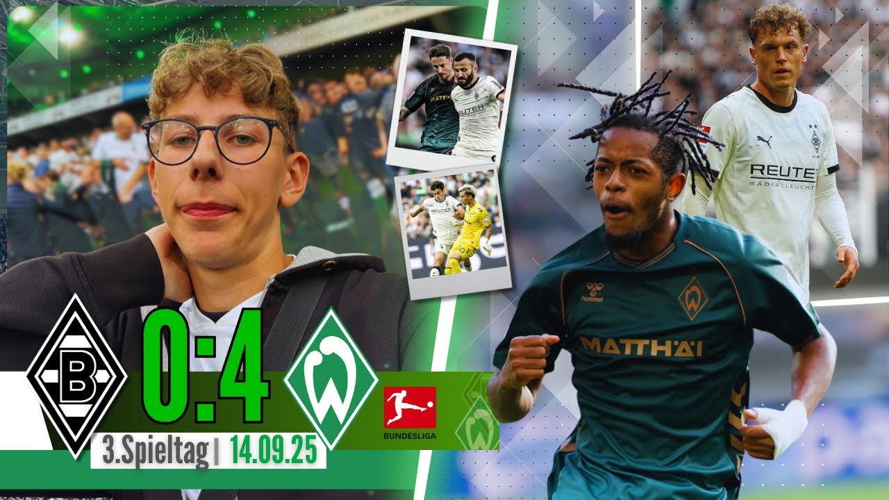 Gladbach vs. Bremen StadionVlog🤯Werder demütigt die Borussia daheim⚽️😐