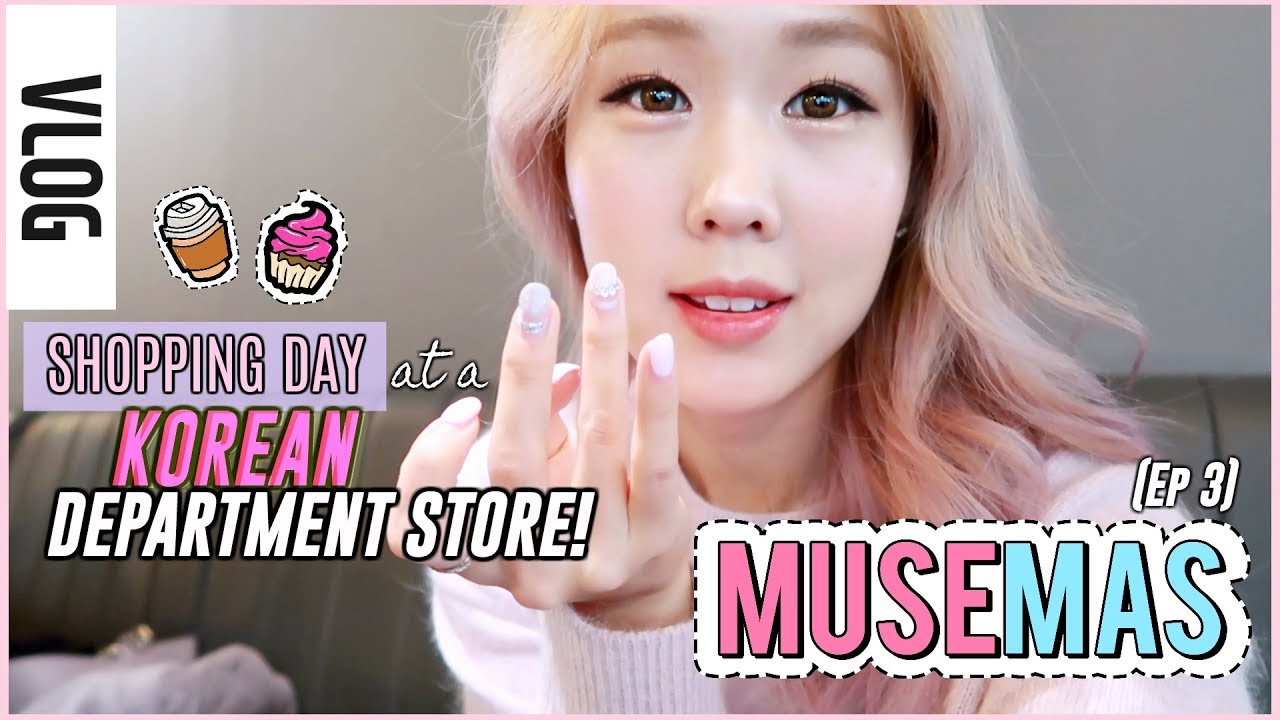 COME SHOPPING WITH ME: Korean Department Store | Gym Life & My Cute Pets 🙈 (뮤즈마스 3편) MUSEMAS #3