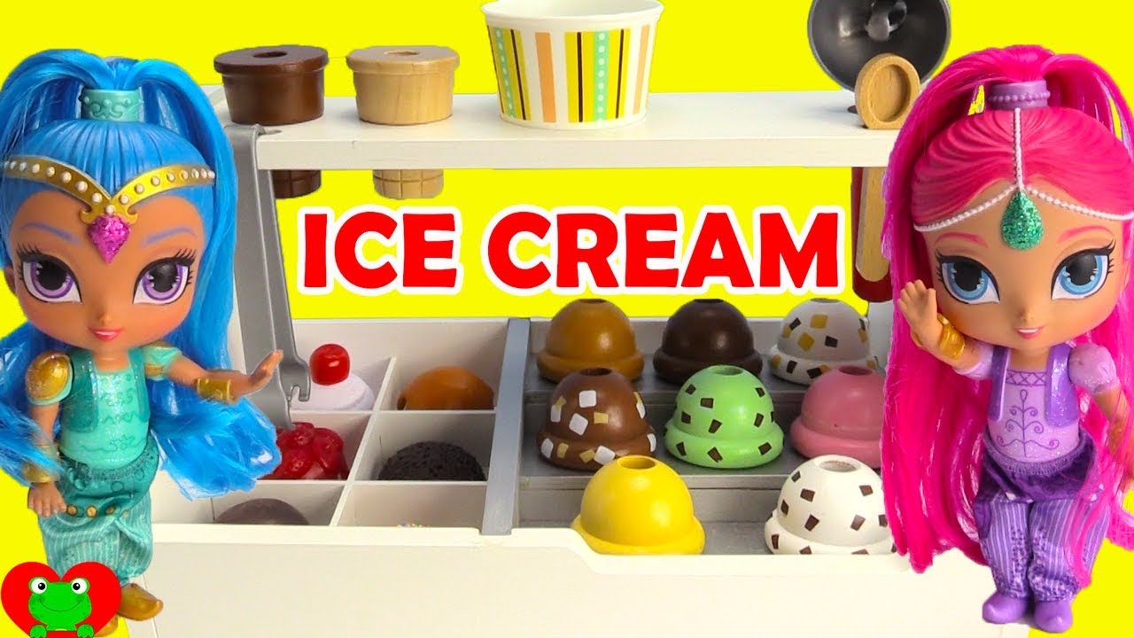 Shimmer and Shine Visit Ice Cream Parlor Surprises