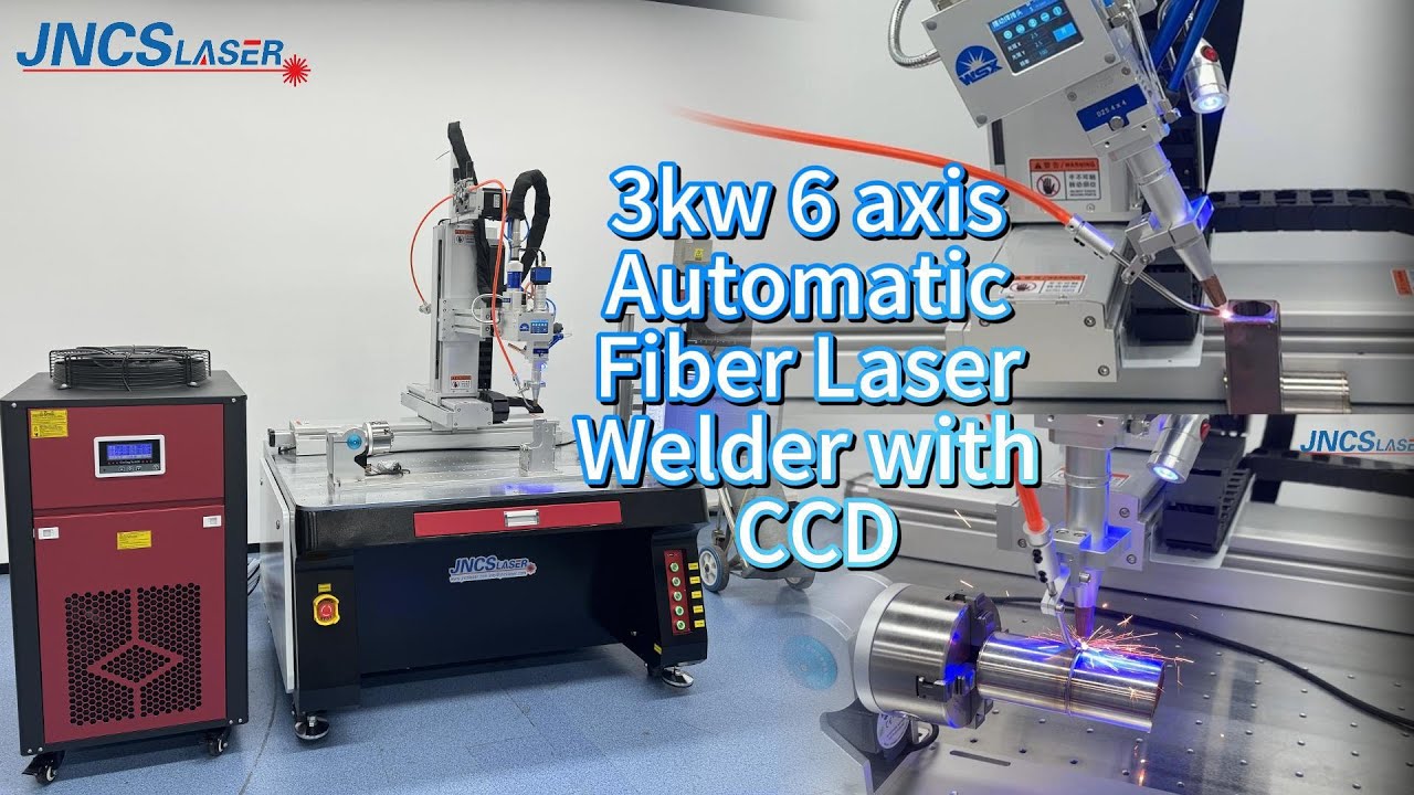 3kw 6 axis automatic platform fiber laser welding machine with CCD stainless steel welding