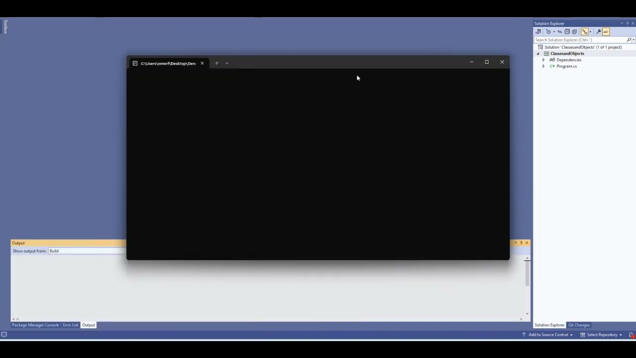 create object - create constructors and class methods (example code)