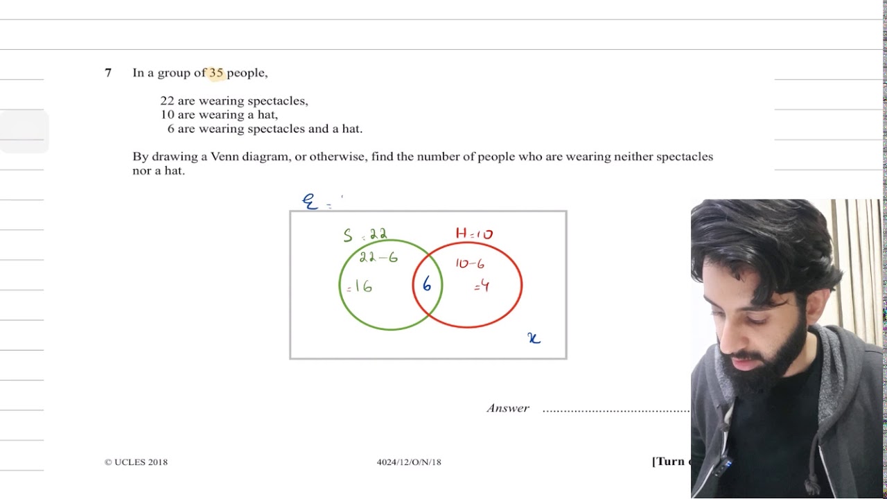 IGCSE/GCE O Level - Sets and Venn Diagram - Word Problems