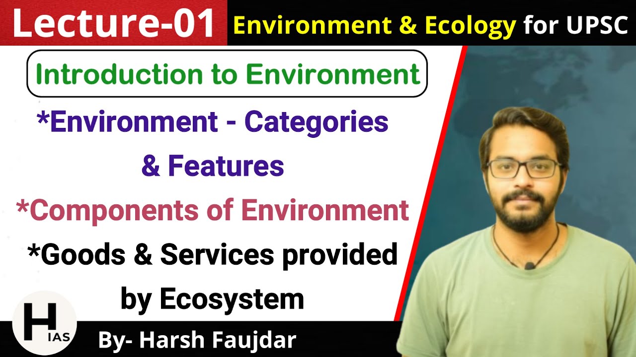 E1: Introduction to Environment, Biotic & Abiotic Components | Environment for UPSC