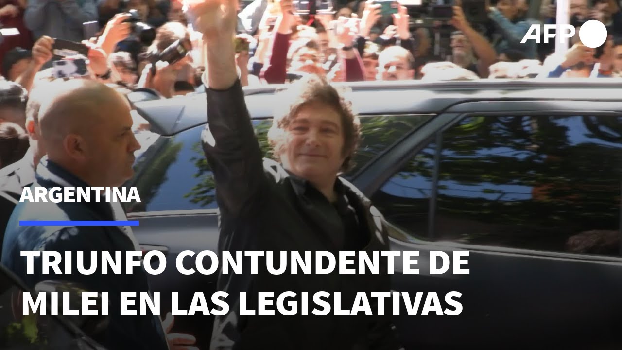 Triunfo contundente de Milei en las elecciones legislativas en Argentina | AFP