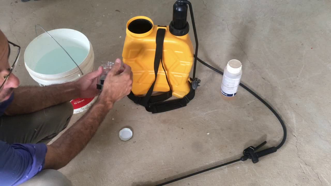 Fazendo a diluiçao do mata mato randap na pratica dicas finais herbicida