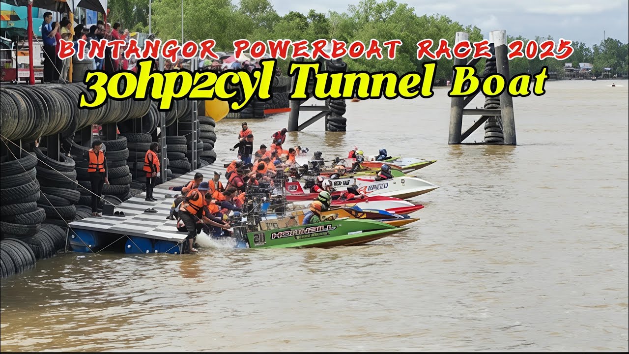 Bintangor Powerboat Race 2025-30hp 2cyl Tunnel Boat (Day3)