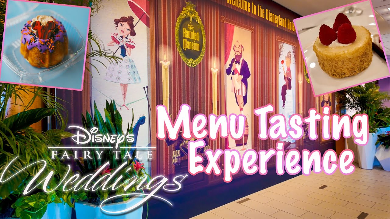 VLOG: DISNEY WEDDINGS, COME MENU TASTING WITH US | Trying all the food for our wedding |