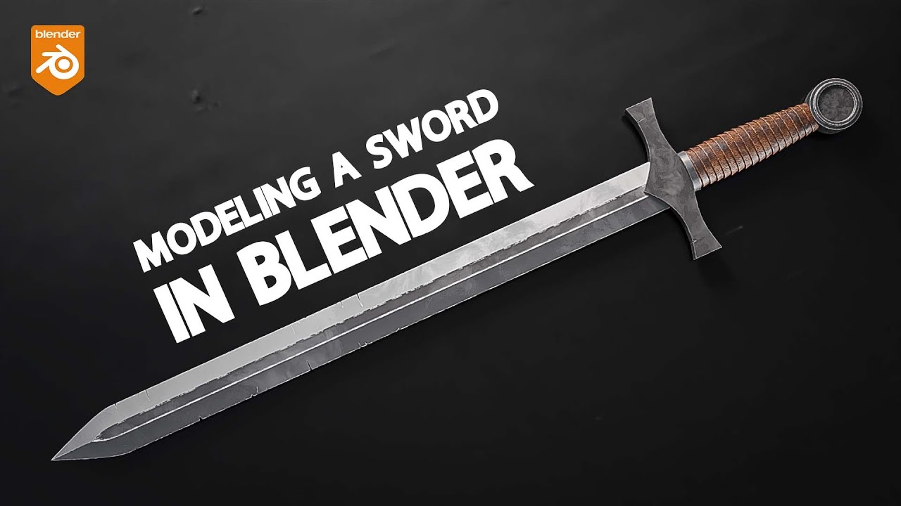 How to model a sword in Blender