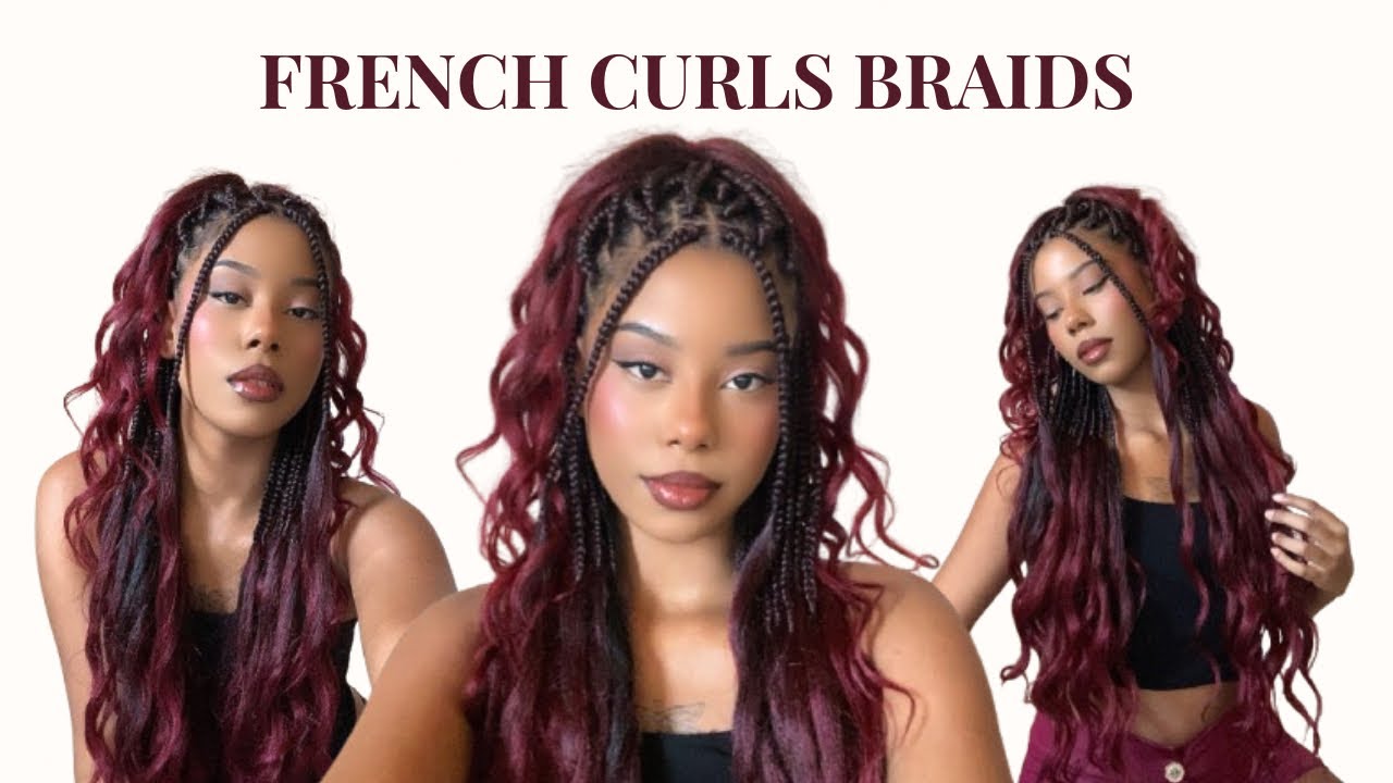 como fiz minhas french curl braids sozinha | fibra boho curl cherey